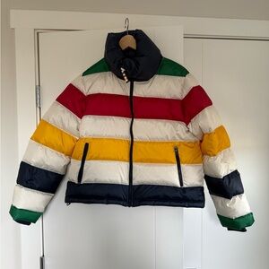 Hudson’s Bay Striped Puffer Jacket